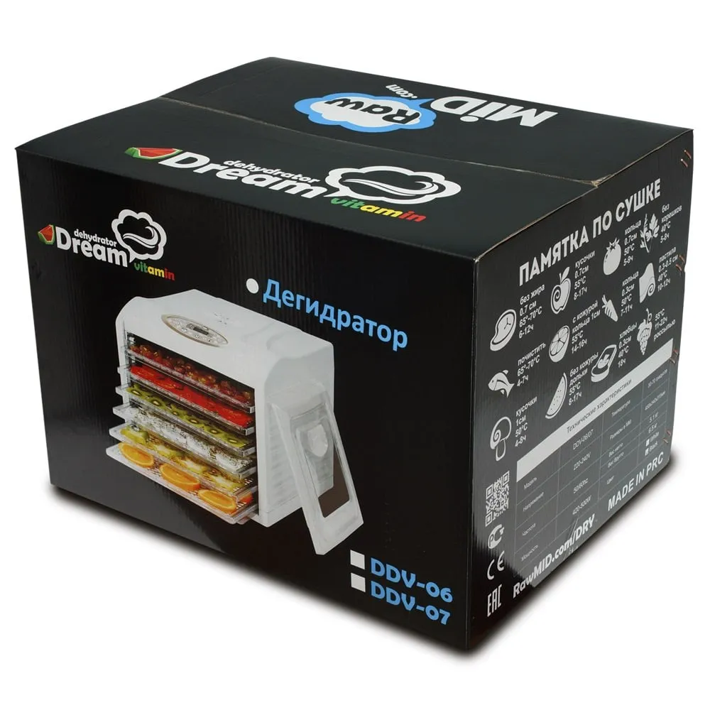 Сушилка фруктов RawMid Dream Vitamin DDV-06 в Москве и Московской области от магазина Ammina