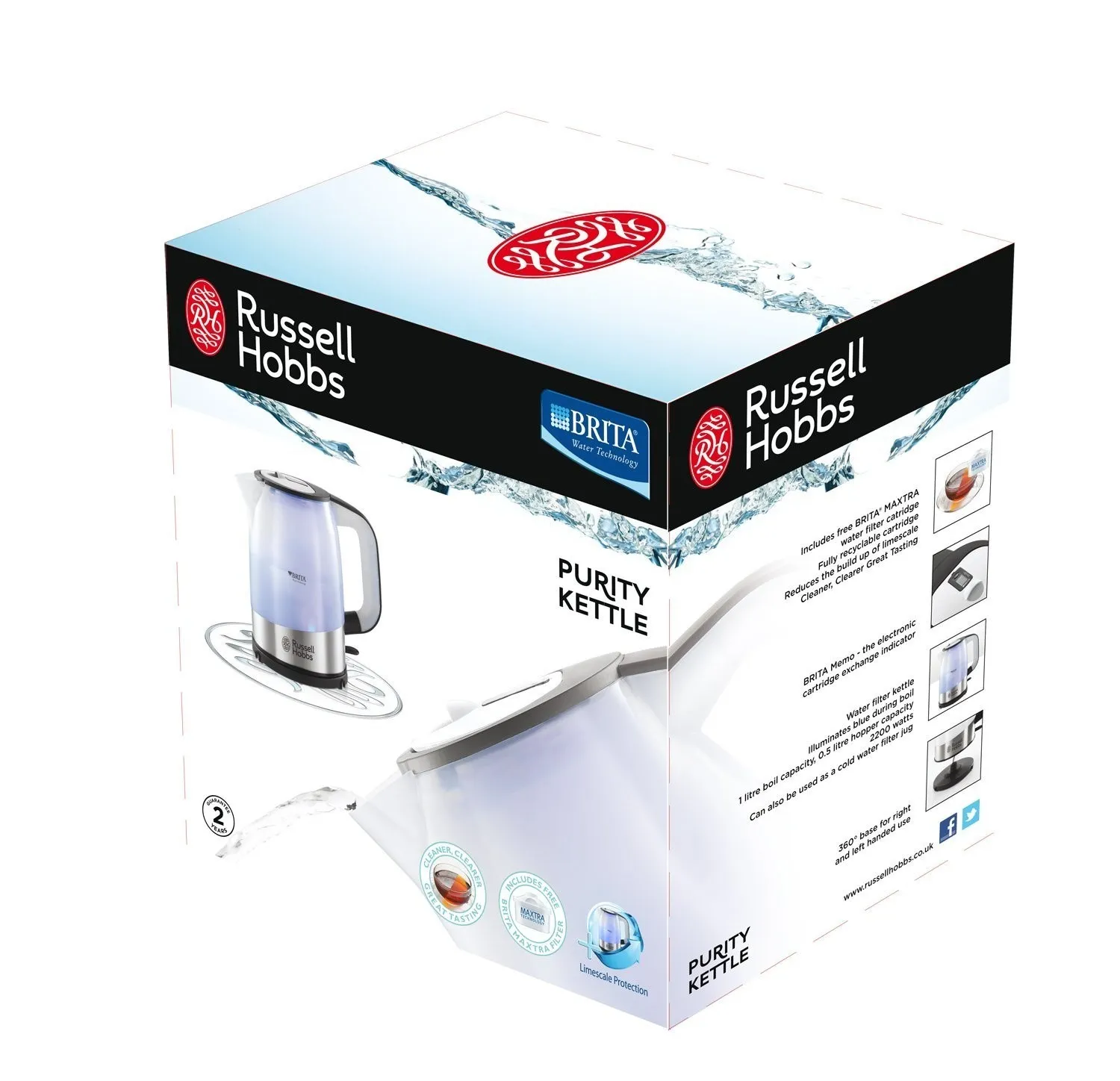 Электрочайник Russell Hobbs Purity Kettle 22850-70 в Москве и Московской области от магазина Ammina