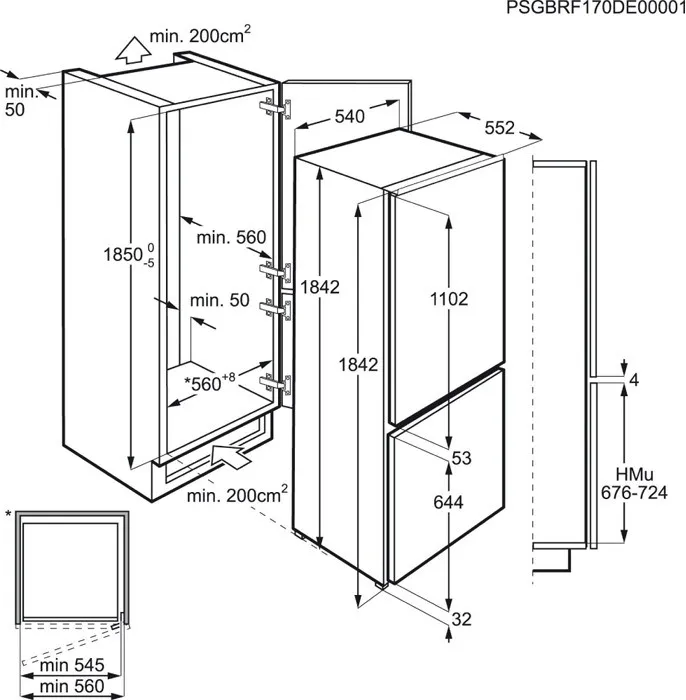 Встраиваемый холодильник AEG SCR 81911 TS в Москве и Московской области от магазина Ammina