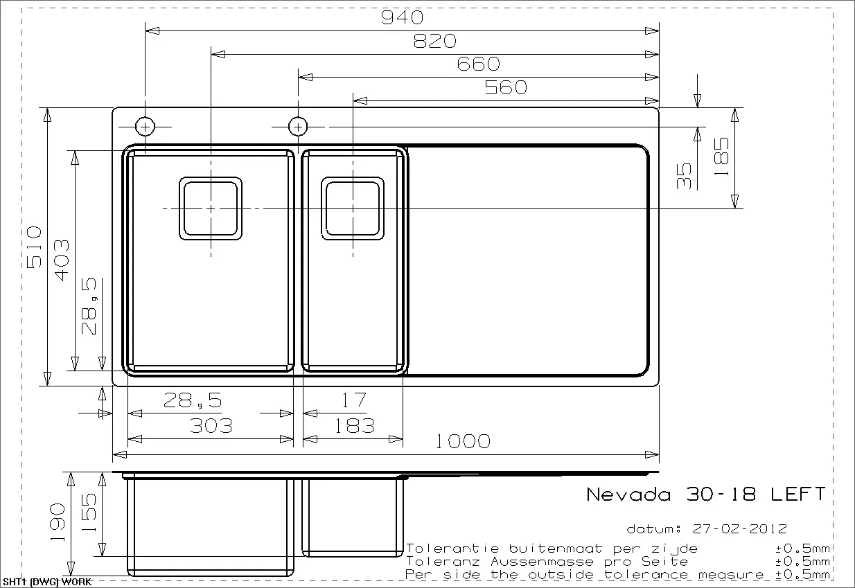 Кухонная мойка Reginox Nevada 30-18 в Москве и Московской области от магазина Ammina