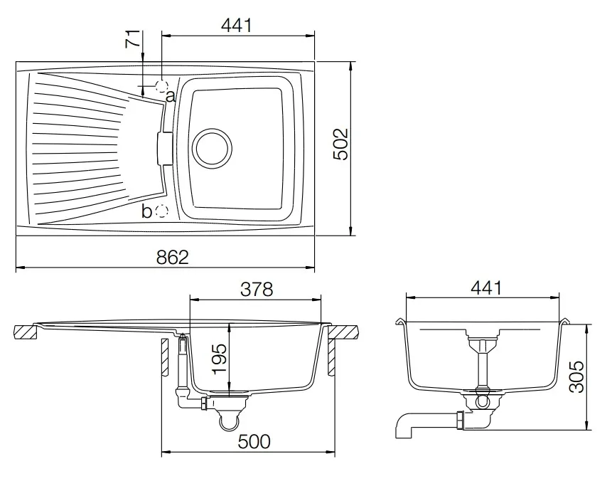 Кухонная мойка Schock Venus D-100 в Москве и Московской области от магазина Ammina